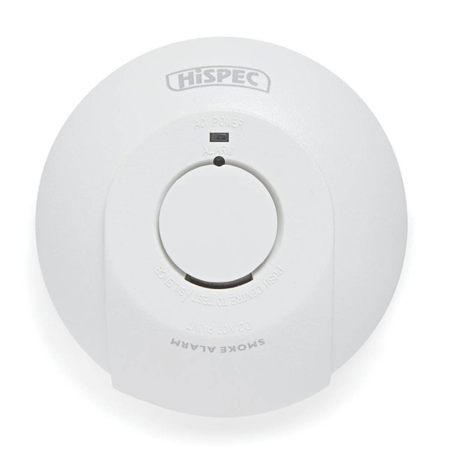 Hispec Fast Fix PE/FF10 Mains Interlinked Optical Smoke Alarm - Image 1