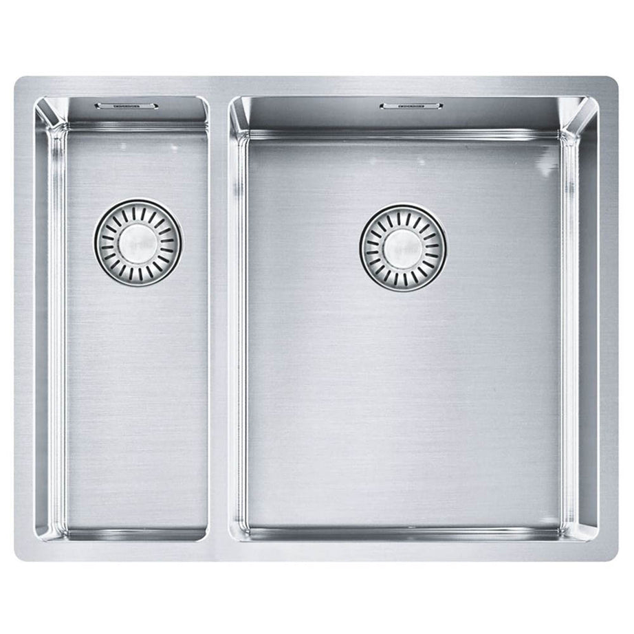 Franke Bari Kitchen Sink 1.5 Bowl Stainless Steel Rectangular Waste Kit - Image 2