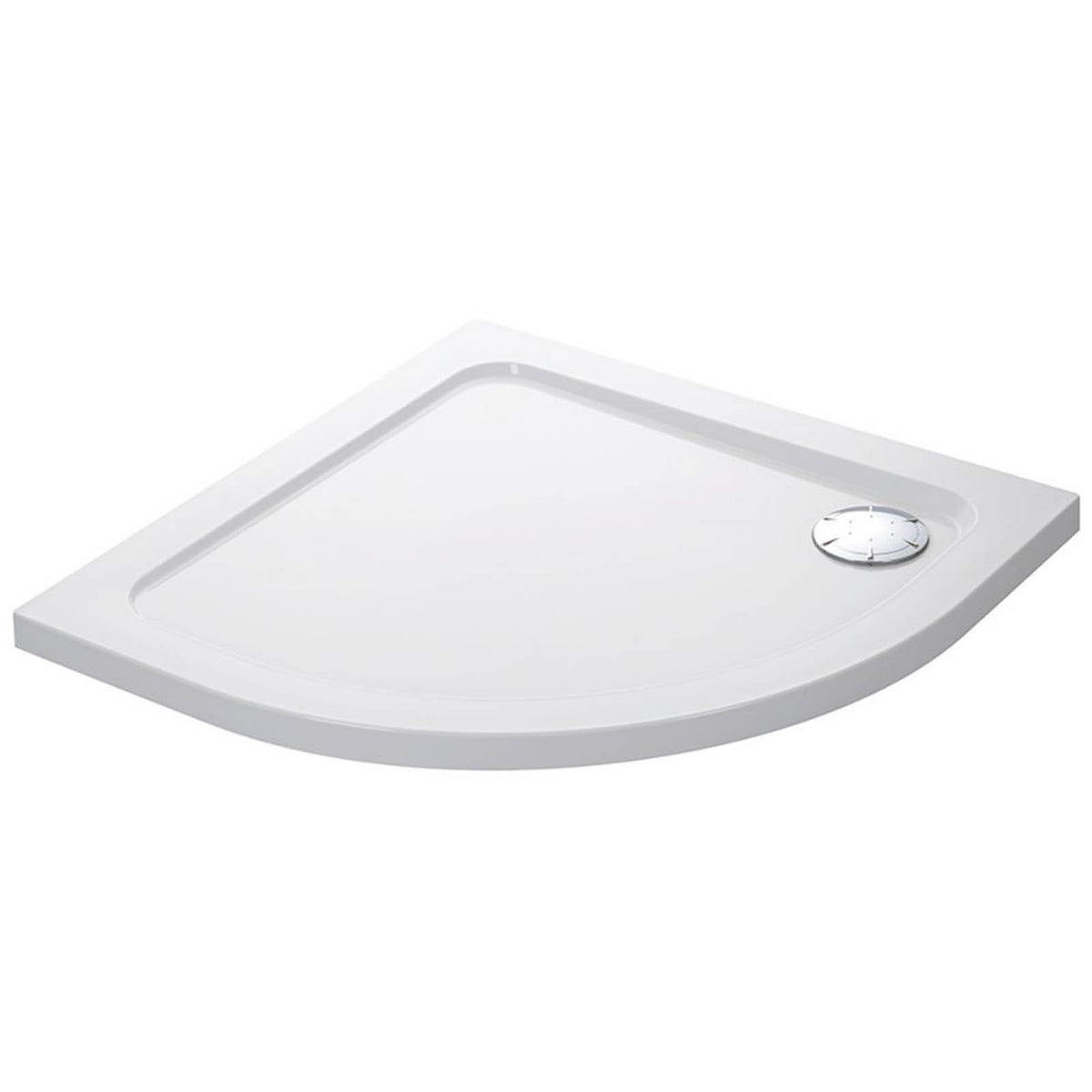 Mira Shower Tray White Quadrant Durable 40mm Modern Bathroom Corner 90x90x4cm - Image 1