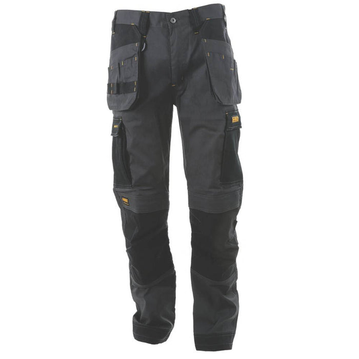 DeWalt Holster Work Trousers Mens Slim Fit Multi Pockets Charcoal Grey 40"W 29"L - Image 2