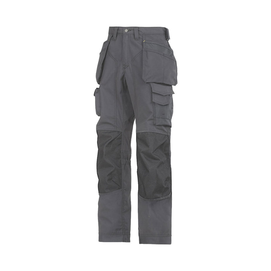 Snickers Work Trousers Regular Fit Grey Breathable Multi Pocket 41W 32L - Image 1
