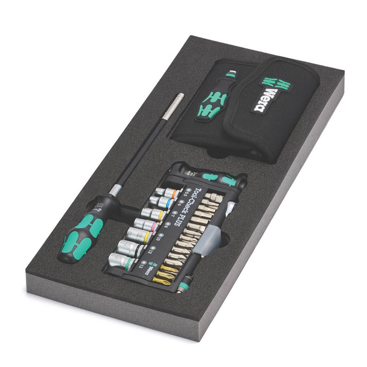 Wera Interchangeable Screwdriver Set 9750 Kraftform Kompakt Tool-Check 57 Pcs - Image 1