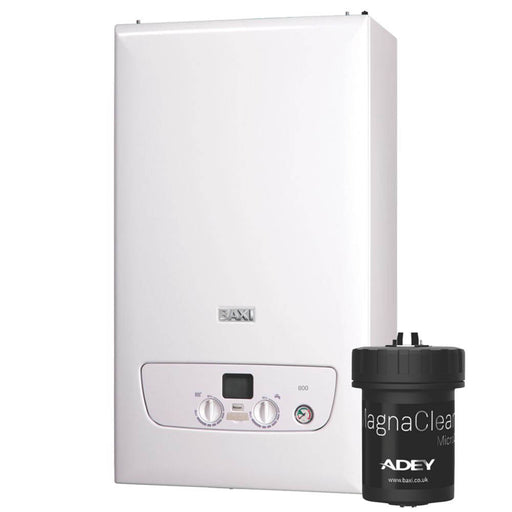 Baxi Gas Combi Boiler LCD Display Compact Cupboard Size Central Heating 30kW - Image 1