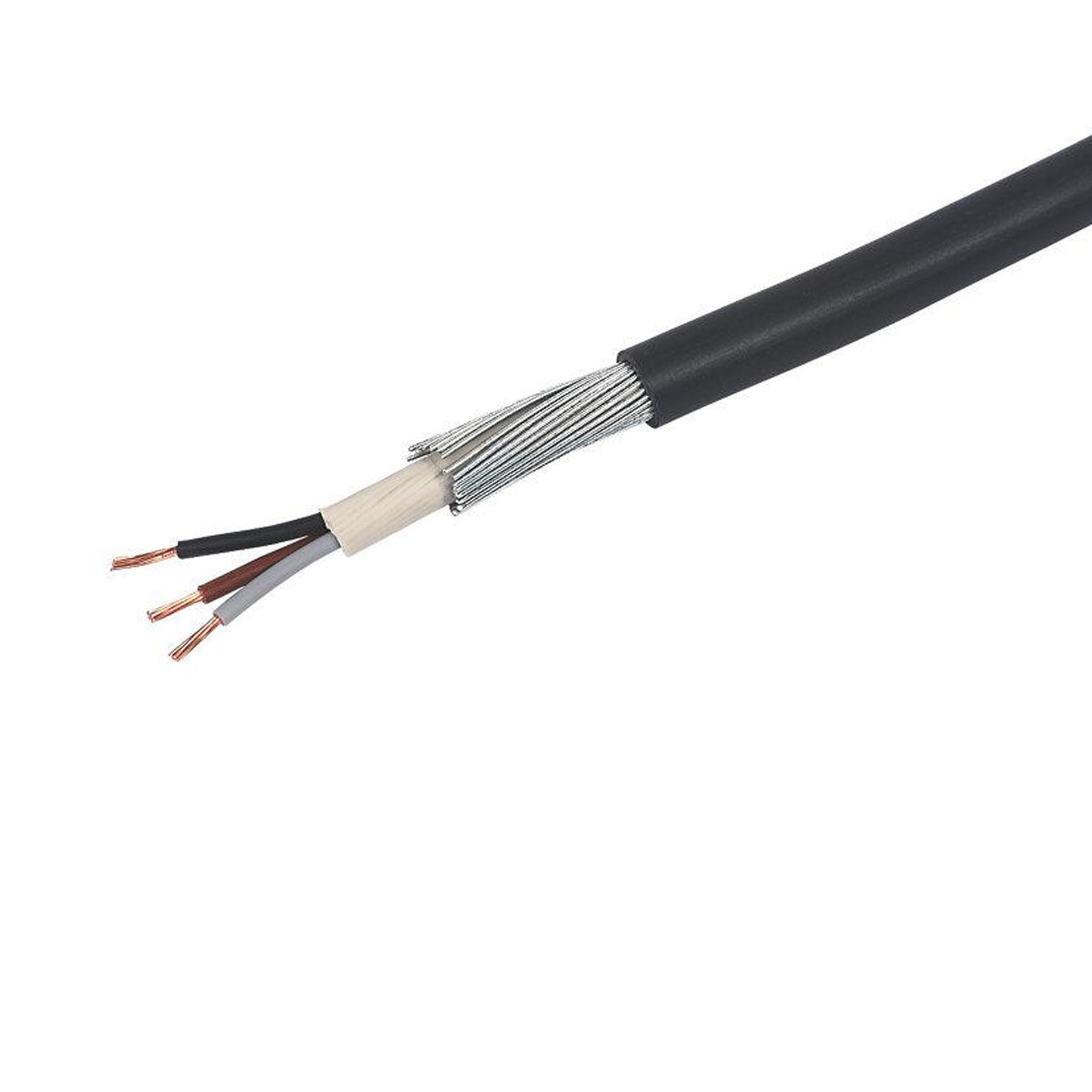 Prysmian PVC Armoured Cable 6943X Black 3 Core 4mm² Indoor Outdoor Drum 50m - Image 2