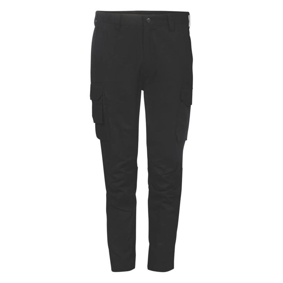 Apache Work Trousers Mens Slim Fit Black Breathable Multi Pockets 28"W 29"L - Image 1