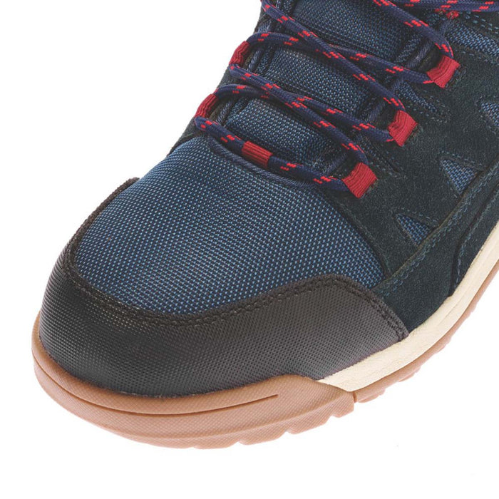 Site Safety Trainers Navy Blue And Red Breathable Steel Toe Cap Size 11 - Image 4
