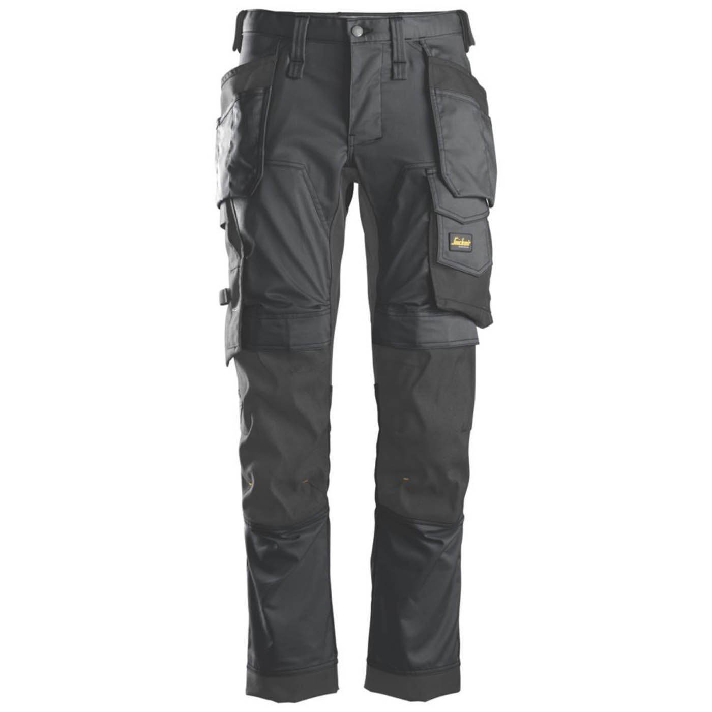 Snickers Work Trousers Mens Slim Fit Grey Stretch Multi Pockets Cargo 33W 35L - Image 1