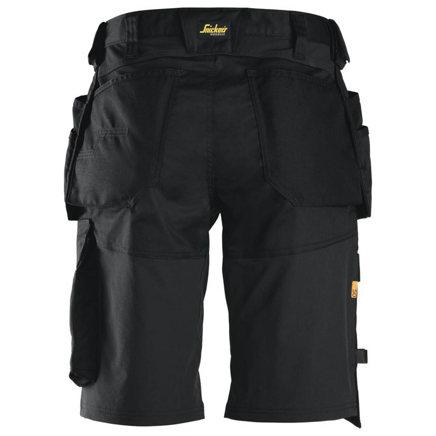 Snickers Work Shorts Mens Loose Fit Black Stretch Multi Pockets Cargo 30W - Image 5