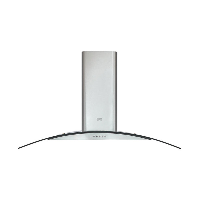 Cooke & Lewis Cooker Hood Chimney Extactor Fan Curved Glass 90cm Stainless Steel - Image 2