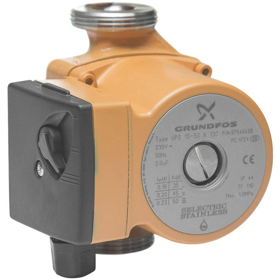 Grundfos Secondary Hot Water Circulator Pump UPS 15-50N Traditional 230V - Image 1