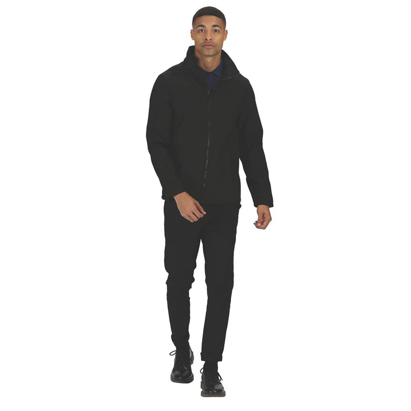 Regatta Work Jacket Mens Black Softshell Lightweight Coat 2X Large 47in Chest - Image 5