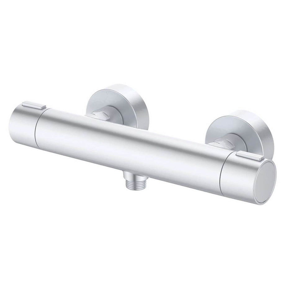 Ideal Standard Shower Bar Valve Mixer Thermostatic Exposed Single Outlet Silver - Image 1
