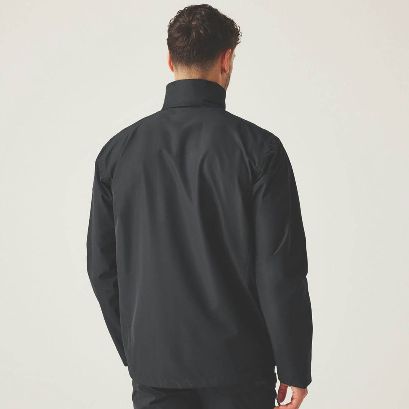 Regatta Work Jacket Mens Black Waterproof Hooded Coat Large Size 42in Chest - Image 4