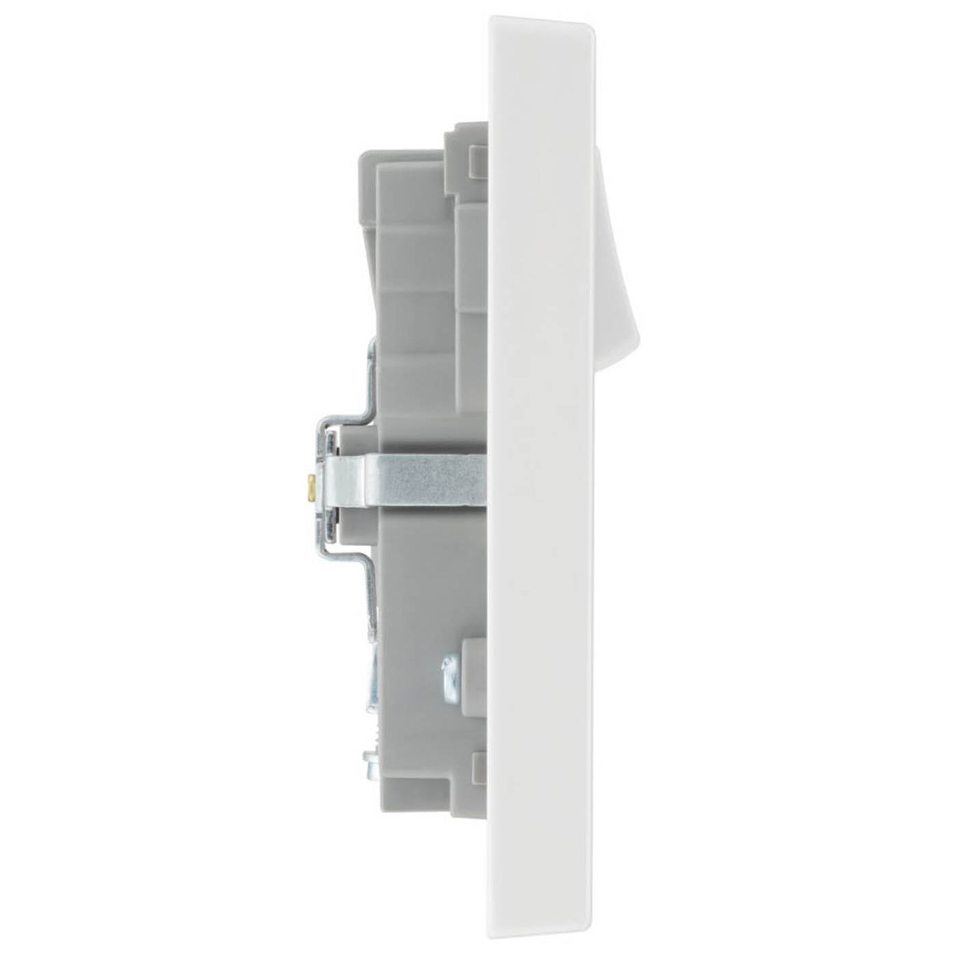 British General Wall Socket 2 Gang Single Pole Switched A And C USB White 13A - Image 4