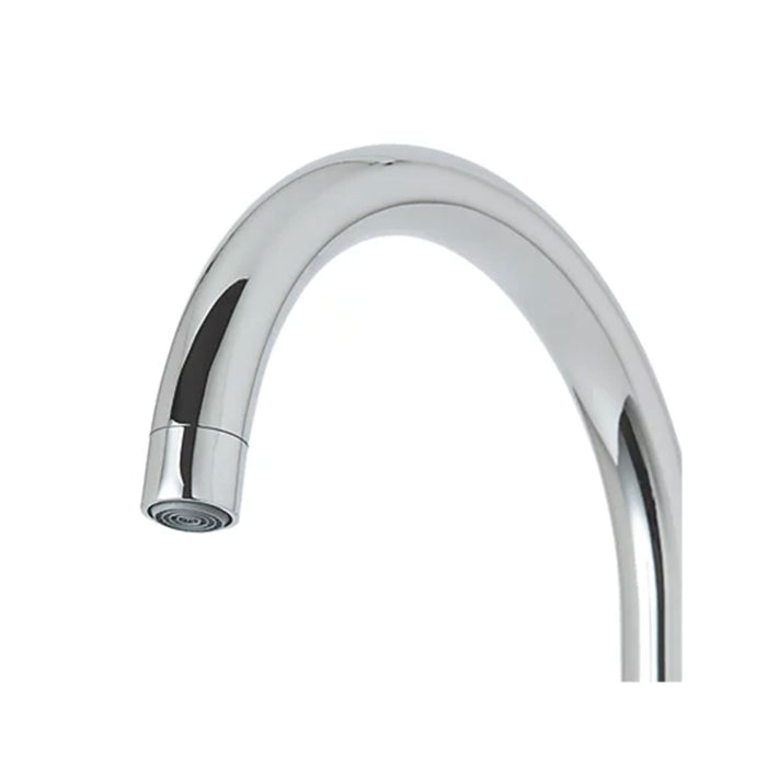Kitchen Tap Mono Mixer Chrome Double Lever Swivel Spout Contemporary Faucet - Image 3