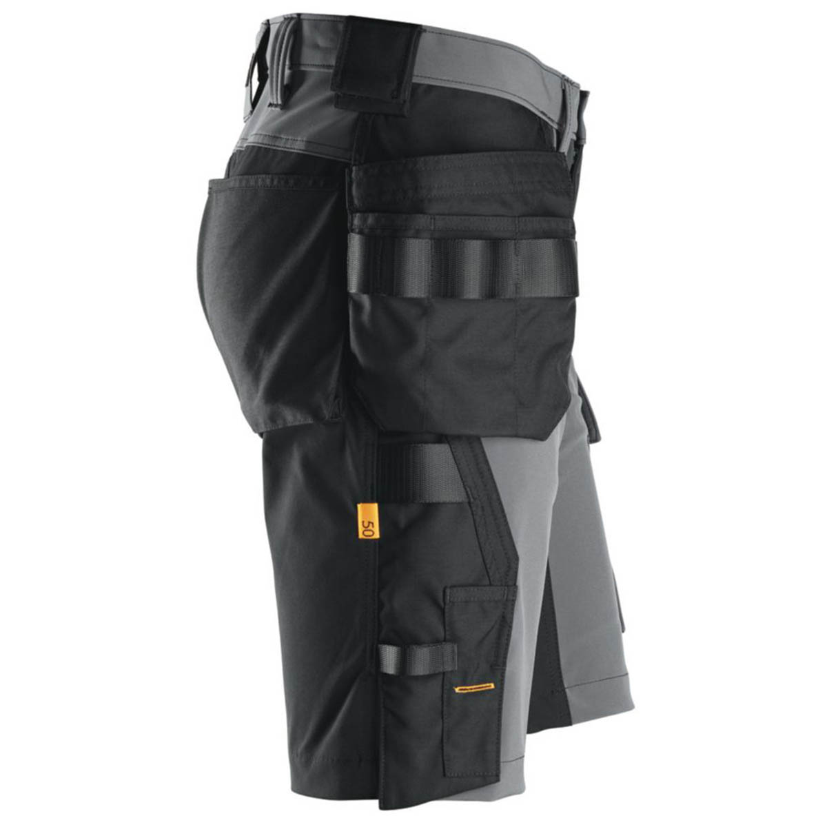 Snickers Work Shorts Mens Grey Black Stretch Breathable Multi Pockets 36"W - Image 4