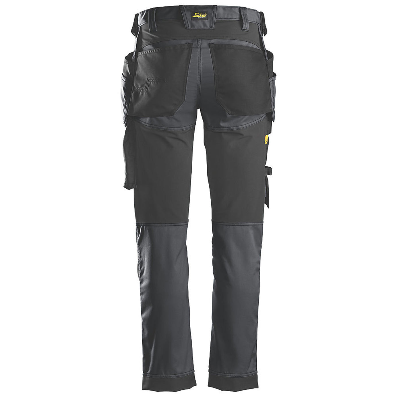 Snickers Work Trousers Mens Slim Fit Grey Black Multi Pockets Stretch 38W 32L - Image 2