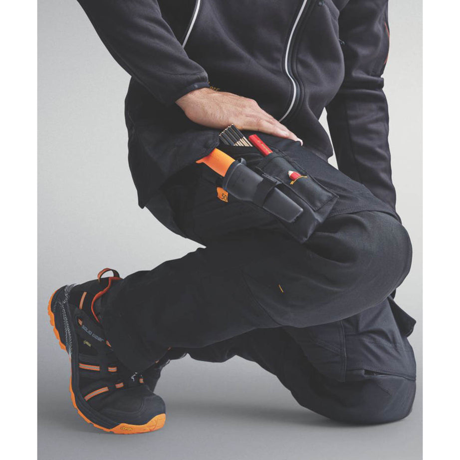 Snickers Mens Work Trousers Stretch Black Slim Fit Holster Pockets 36" W 30" L - Image 5