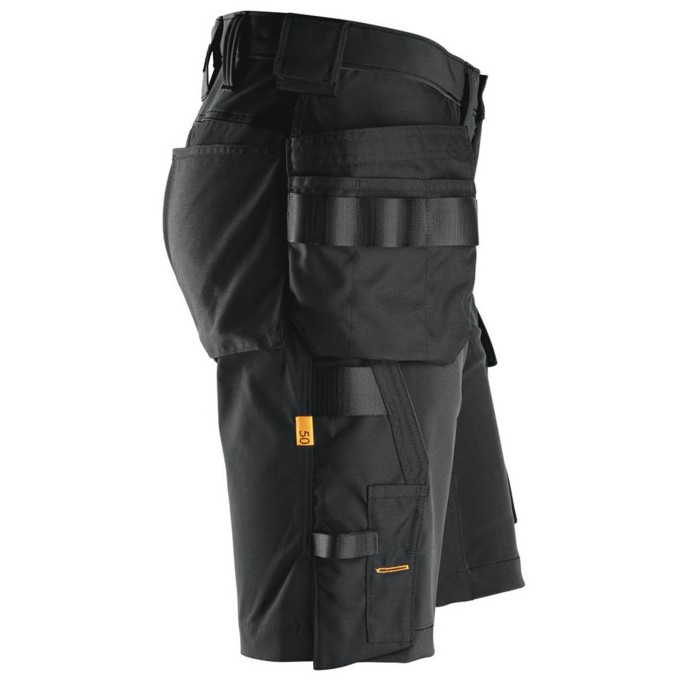 Snickers Work Shorts 6175 Mens Black Stretch Windproof Multi Pockets Cargo 35W - Image 4
