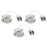 LED Downlight Fixed Fire Rated Smart RGB Brushed Chrome Dimmable 520lm 3 Pack - Image 1