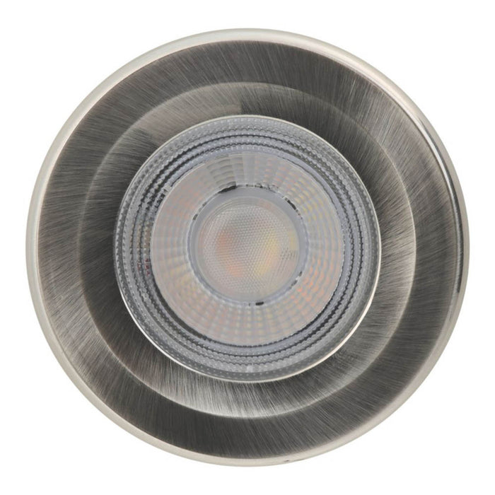 LED Downlight Fixed Fire Rated Smart RGB Brushed Chrome Dimmable 520lm 3 Pack - Image 4