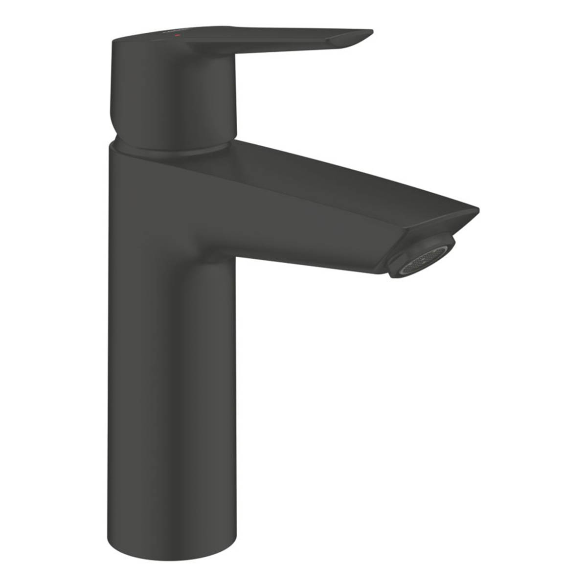 Grohe Mono Basin Mixer Tap QuickFix Start Matt Black 192mm With Pop-Up Waste - Image 1