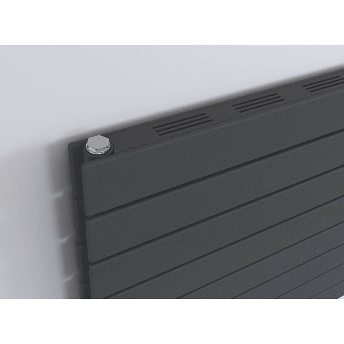Ximax Designer Radiator Anthracite Horizontal 3130BTU Slimline 59.5x100cm - Image 3