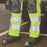 Site Hi-Vis Work Trousers Mens Regular Fit Yellow Black Multi Pocket 40"W 32"L - Image 6