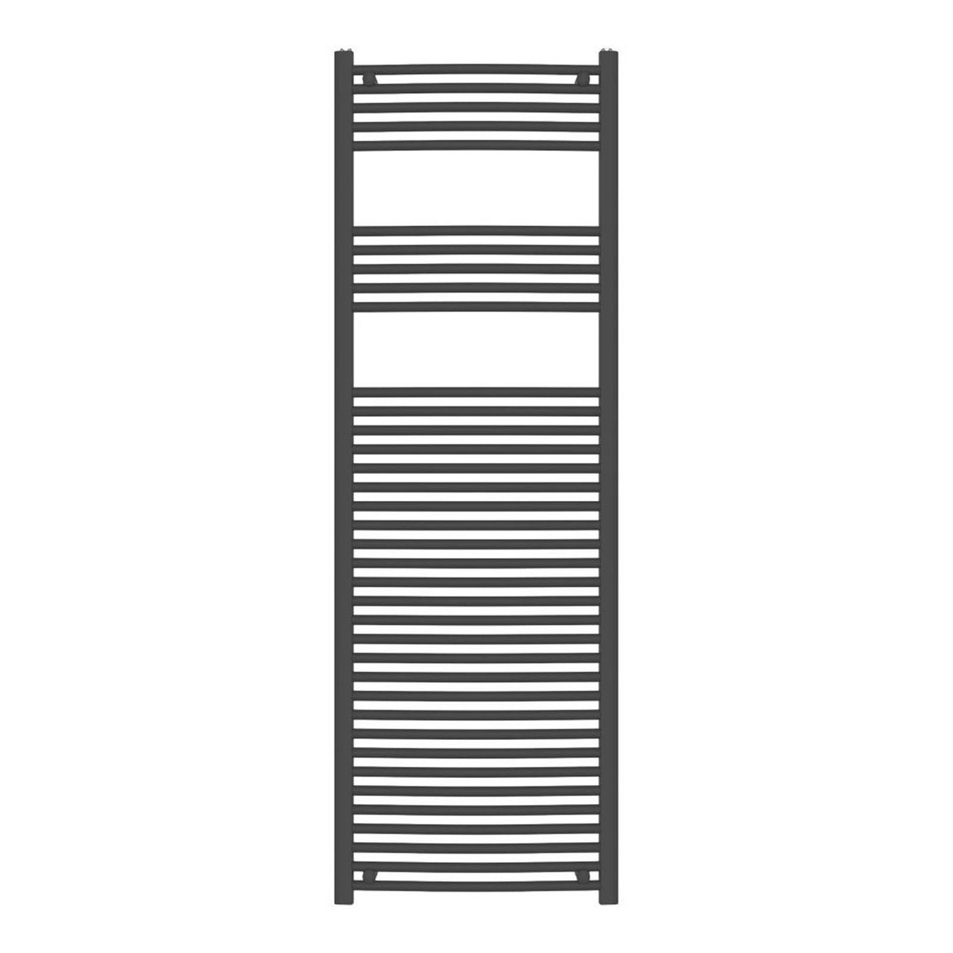 Flomasta 1800mm x 600mm 2890BTU Black Curved  Towel Radiator - Image 2