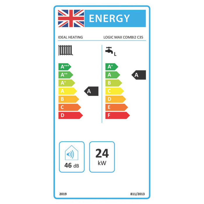 Ideal Heating Combi Boiler Gas White Frost Protection Indoor Compact 25.6kW - Image 5