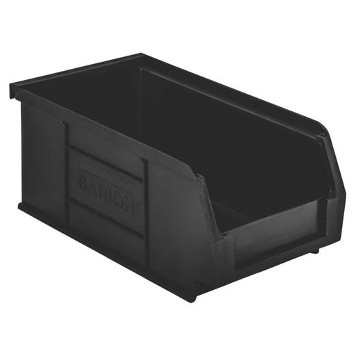 Barton TC2 Semi-Open-Fronted Recycled Storage Containers Black 20 Pack - Image 1