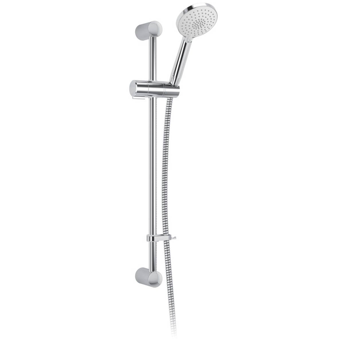 Mira Shower Kit Plastic Chrome Round 3 Spray Patterns Adjustable Contemporary - Image 1