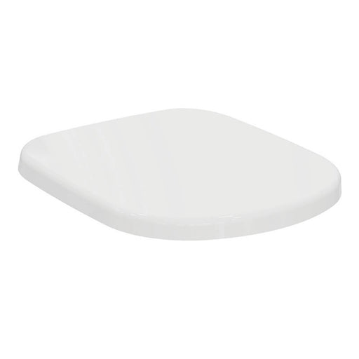 Toilet Seat And Cover White Standard Closing Duraplast Top Fix Heavy Duty WC - Image 1
