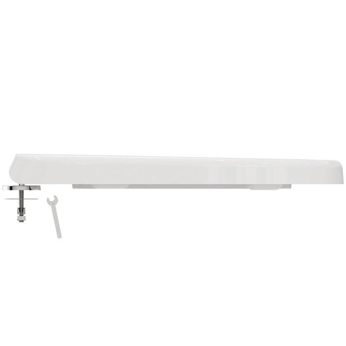 Toilet Seat And Cover White Standard Closing Duraplast Top Fix Heavy Duty WC - Image 3
