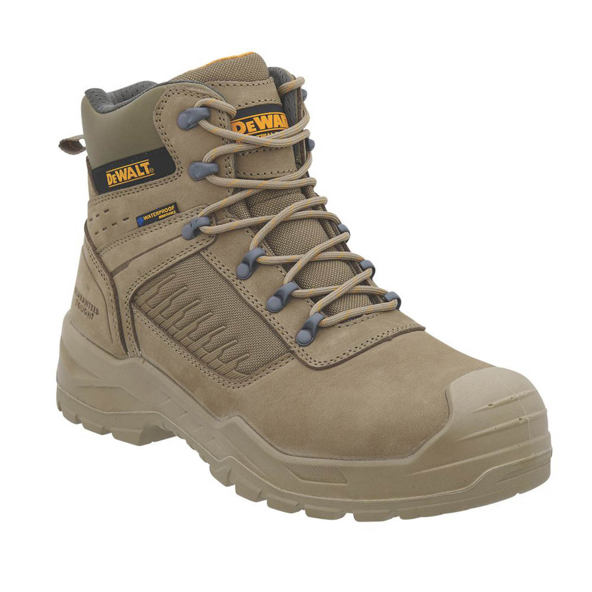 DeWalt Safety Boots Mens Wide Fit Stone Leather Waterproof Steel Toe Size 9 - Image 1