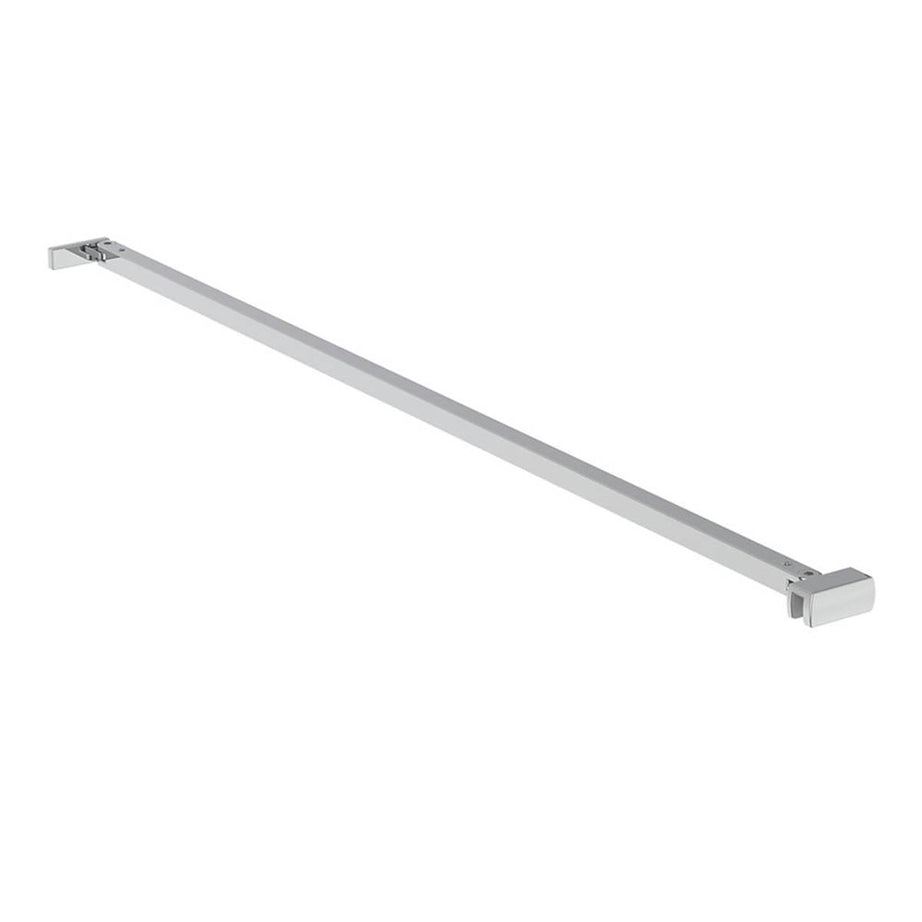 Ideal Standard Angled Bracing Bracket For 8mm Glass Doors Metal Silver 800mm - Image 1