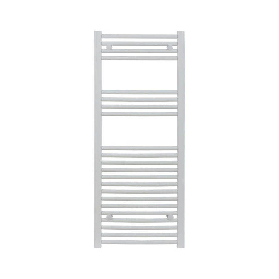 Flomasta Bathroom Towel Rail Radiator Curved White Tall 1808BTU 1200x500mm - Image 2