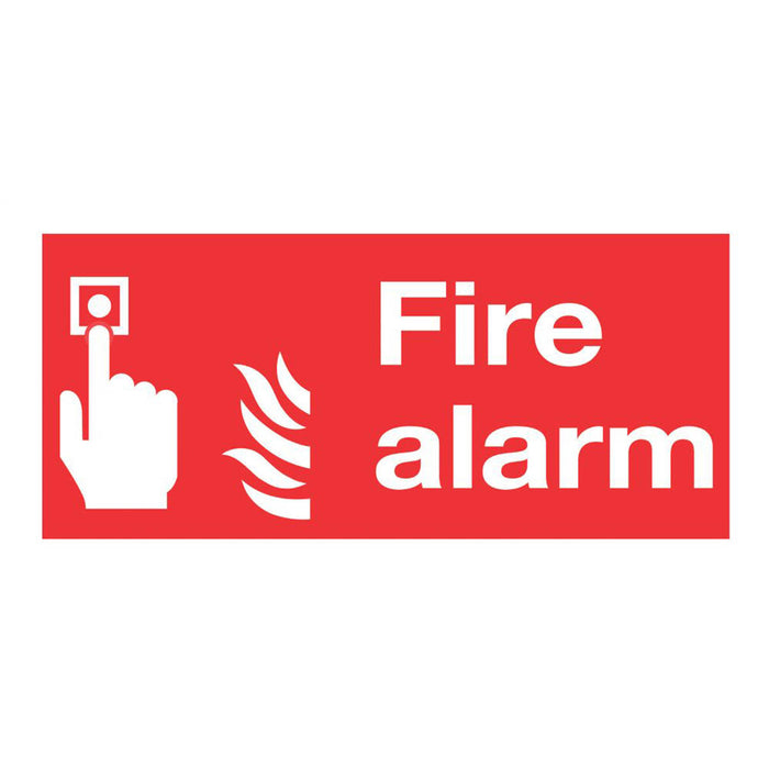 Fire Alarm Signs Safety Non Photoluminescent Indoor Outdoor Pack Of 50 - Image 2