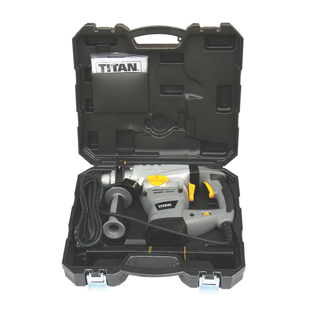 Titan SDS Plus Drill Electric TTB278SDS 6.3Kg 9 Piece Accessories 1500W 230-240V - Image 2