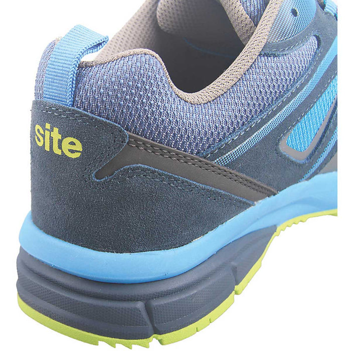 Site Safety Trainers Mens Standard Fit Blue Synthetic Composite Toe Cap Size 8 - Image 4