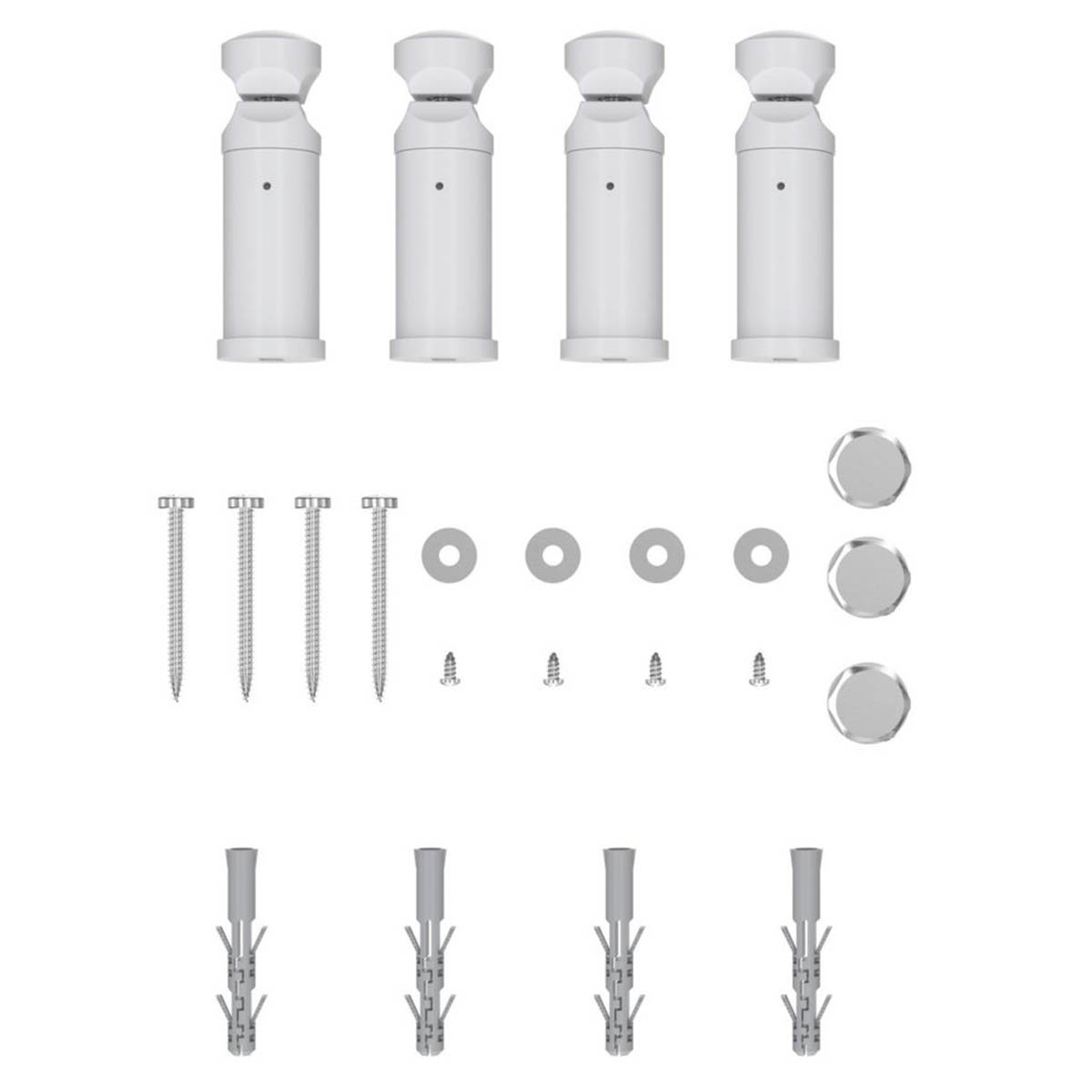 Flomasta Towel Radiator Rail Electric White Bathroom Warmer 250W (H)100x(W)50cm - Image 4