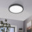 LED Ceiling Light Bathroom Round Surface Mount Minimalist Modern Black 2400lm - Image 3