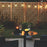 LED Festoon Sting Lights Black Outdoor Warm White 26lm Solar Powered Garden 6.1m - Image 3