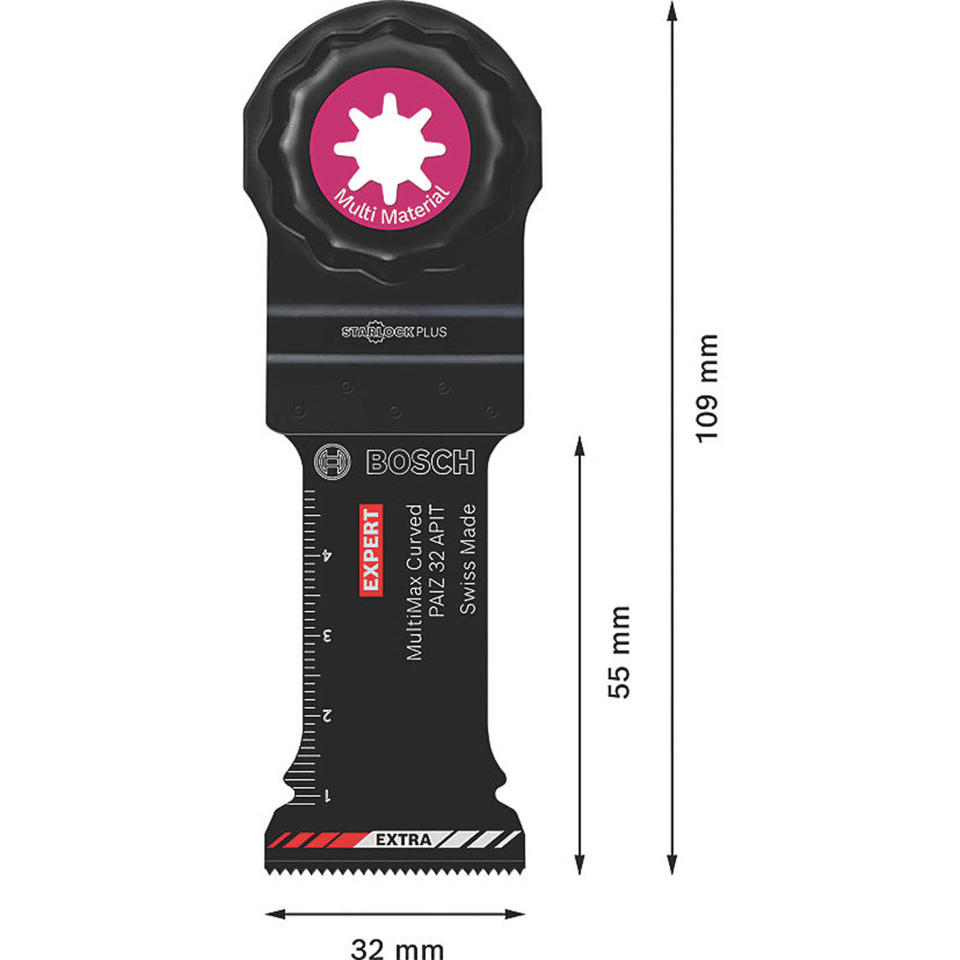 Bosch Plunge Cutting Blade Expert MultiMax 32mm Multi Material Carbon Steel - Image 5