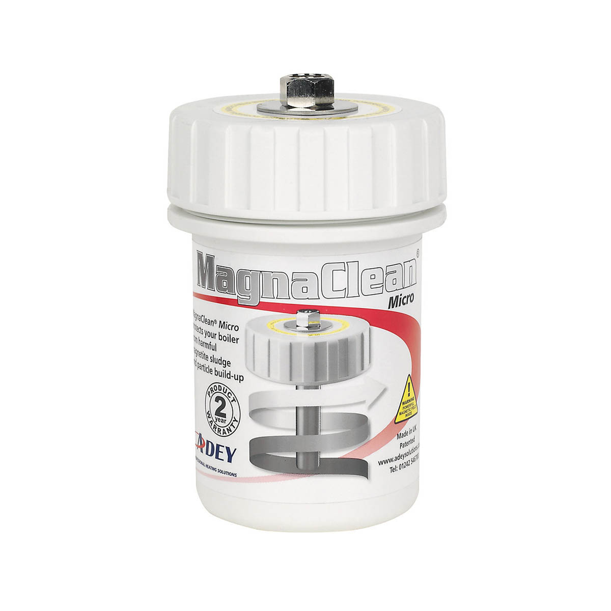 MagnaClean Boiler Filter Micro White Magnetic Central Heating Compact 22mm - Image 1