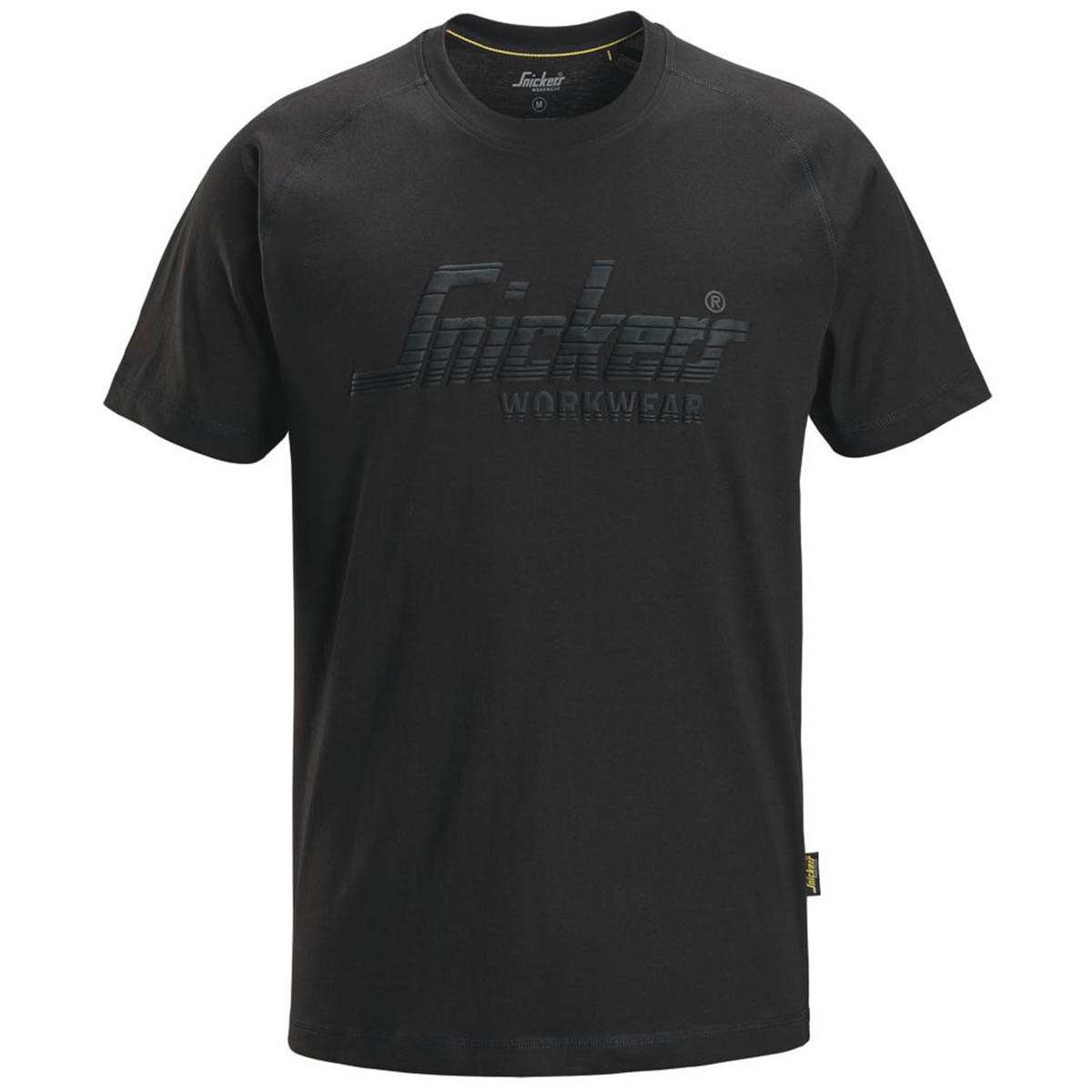 Snickers Work T-Shirt Mens Regular Fit Black Short Sleeve 2X Large 52" Chest - Image 1
