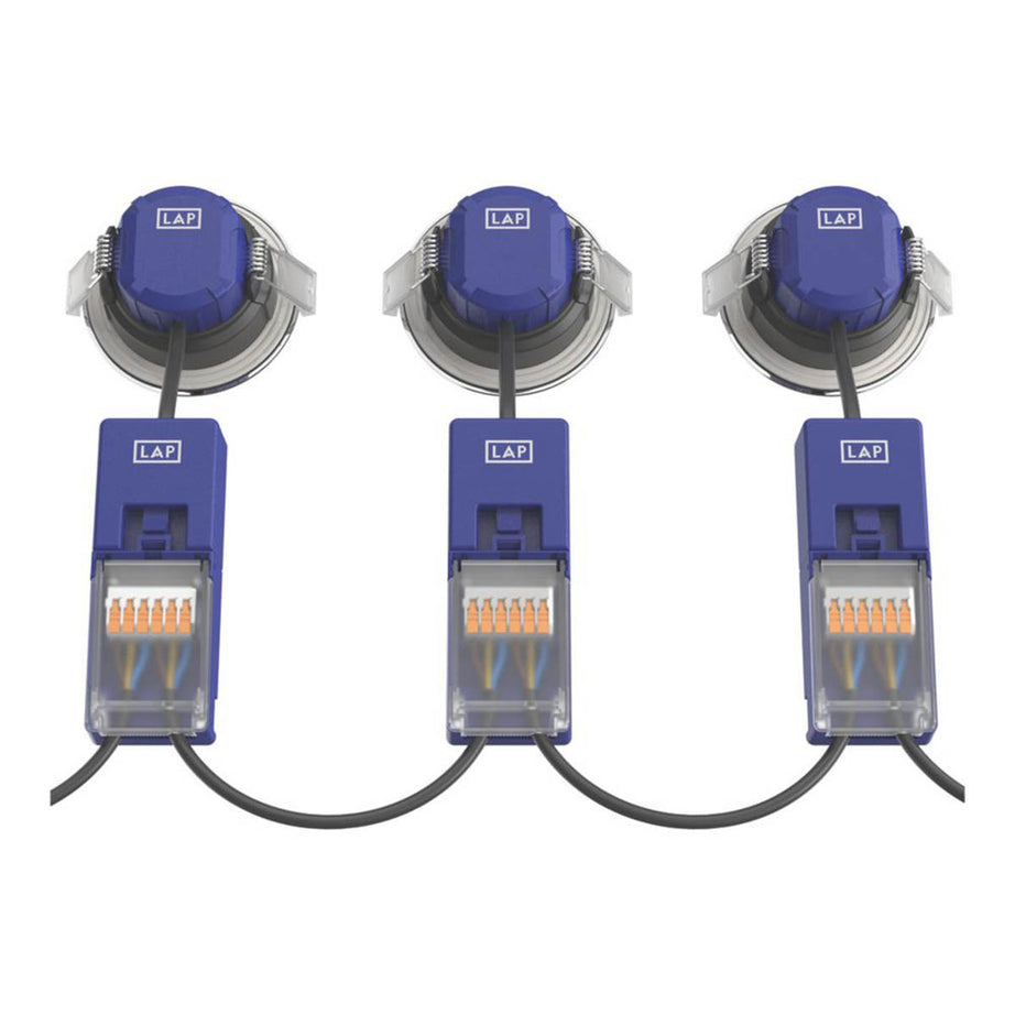 LAP LED Downlights Fixed Fire Rated Polished Chrome Variable White 5.5W 10 Pack - Image 6