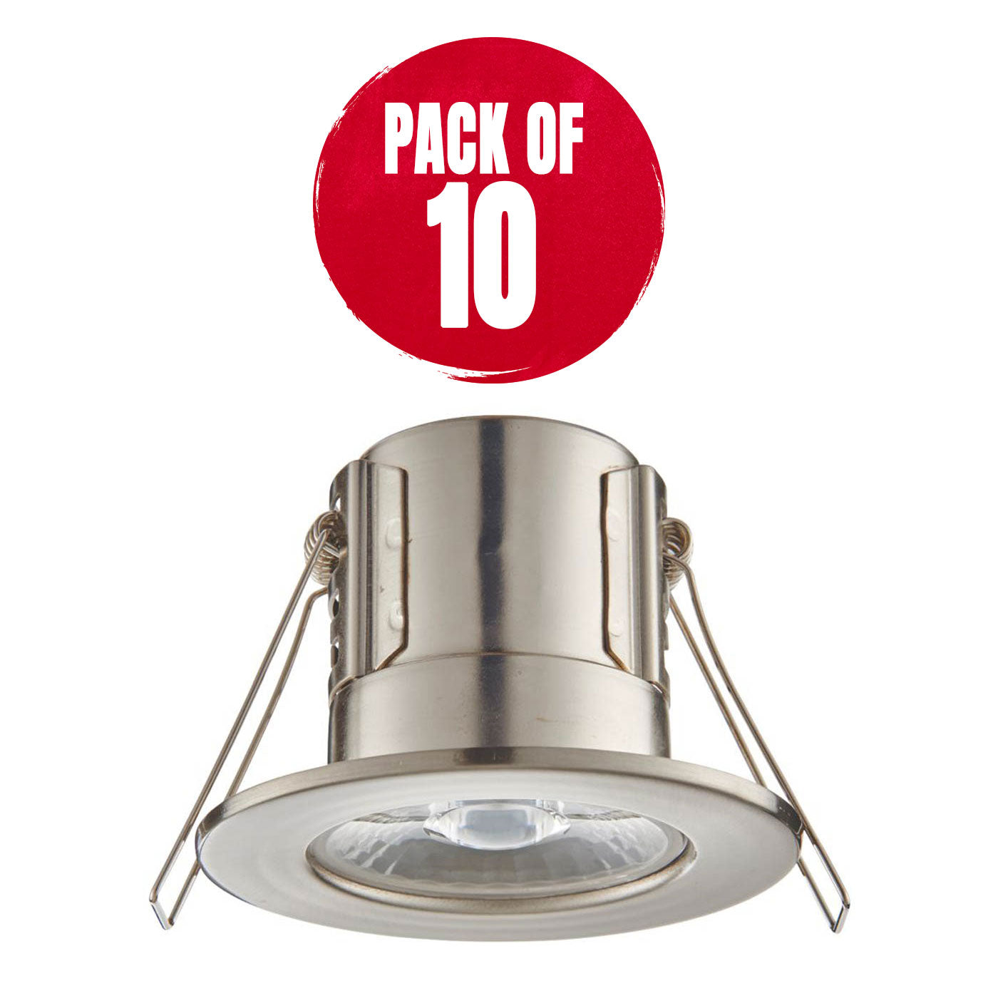LED Downlights Ceiling Spotlights Fixed Cool White Dimmable 5.8W 450Lm 10 Pack - Image 1