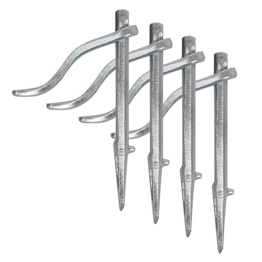 Faithfull Dutch Pin Masons Clamps Bricklaying Pegs Support 150mm Pack Of 4 - Image 1