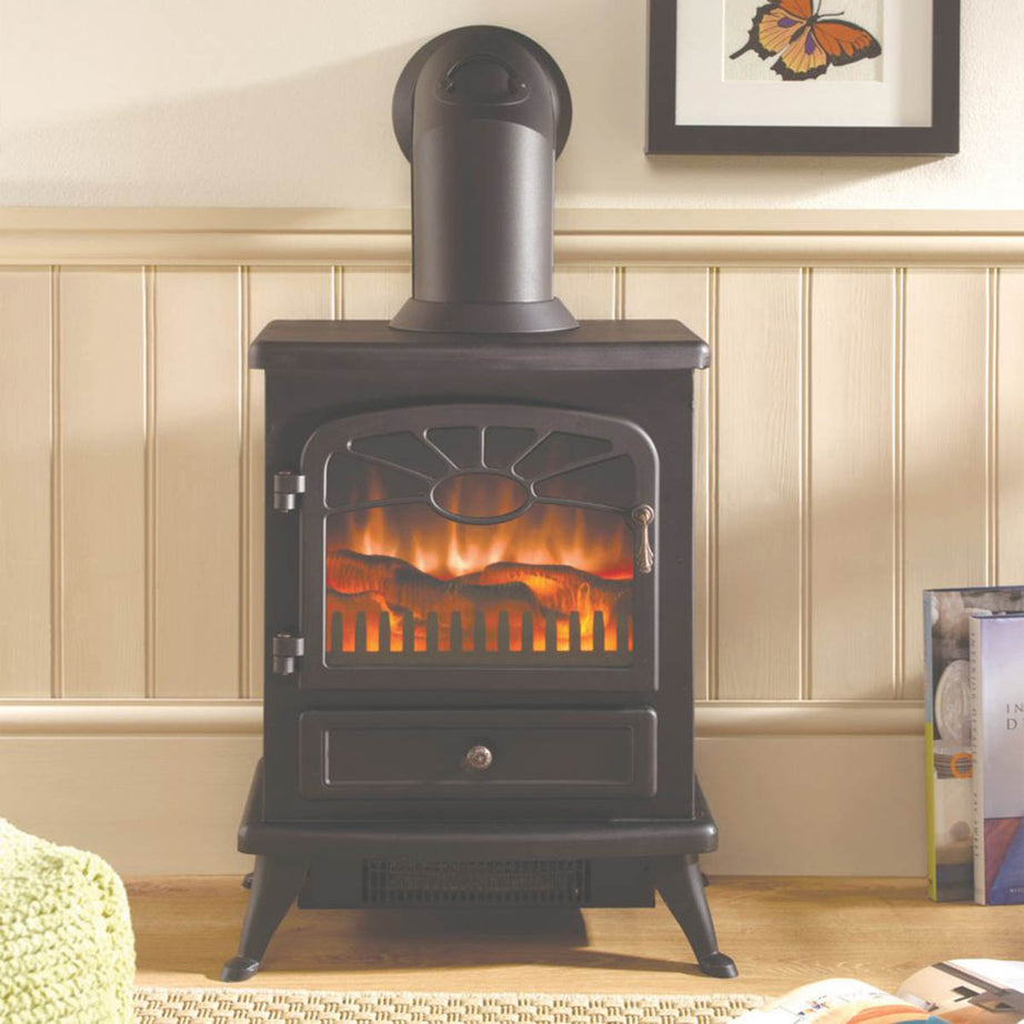 Focal Point  Decorative Electric Stove Pipe Black - Image 3